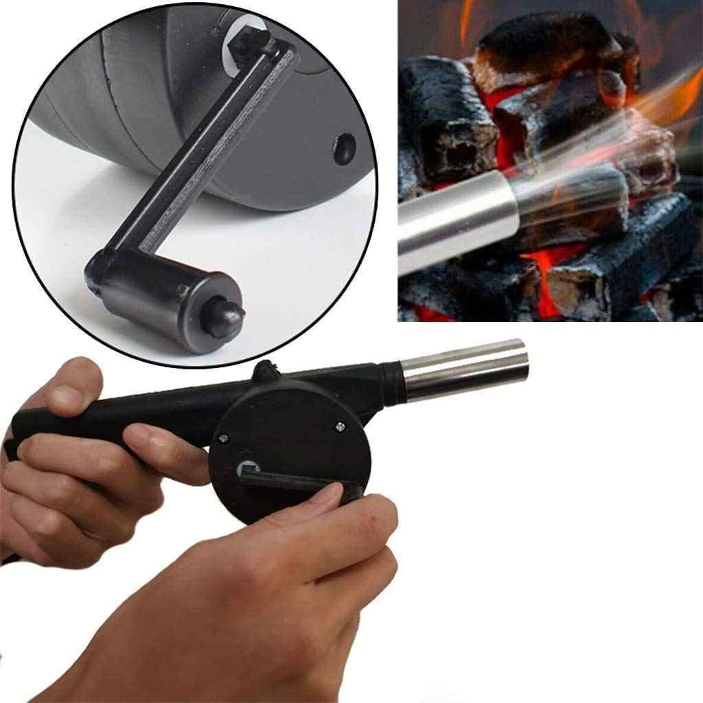 BBQ Air Blower Fan – Portable Hand Crank for Charcoal Grills | Velvet Wheels
