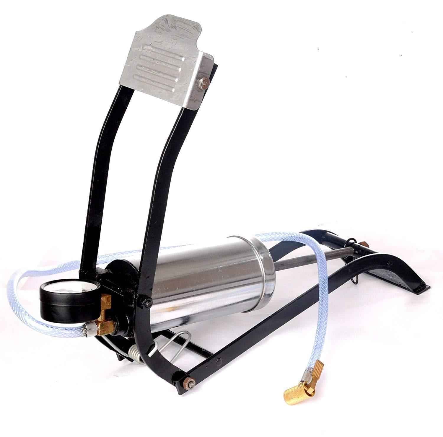 Steel Foot Pump – Heavy Duty Car & Bike Tire Inflator | Carivox
