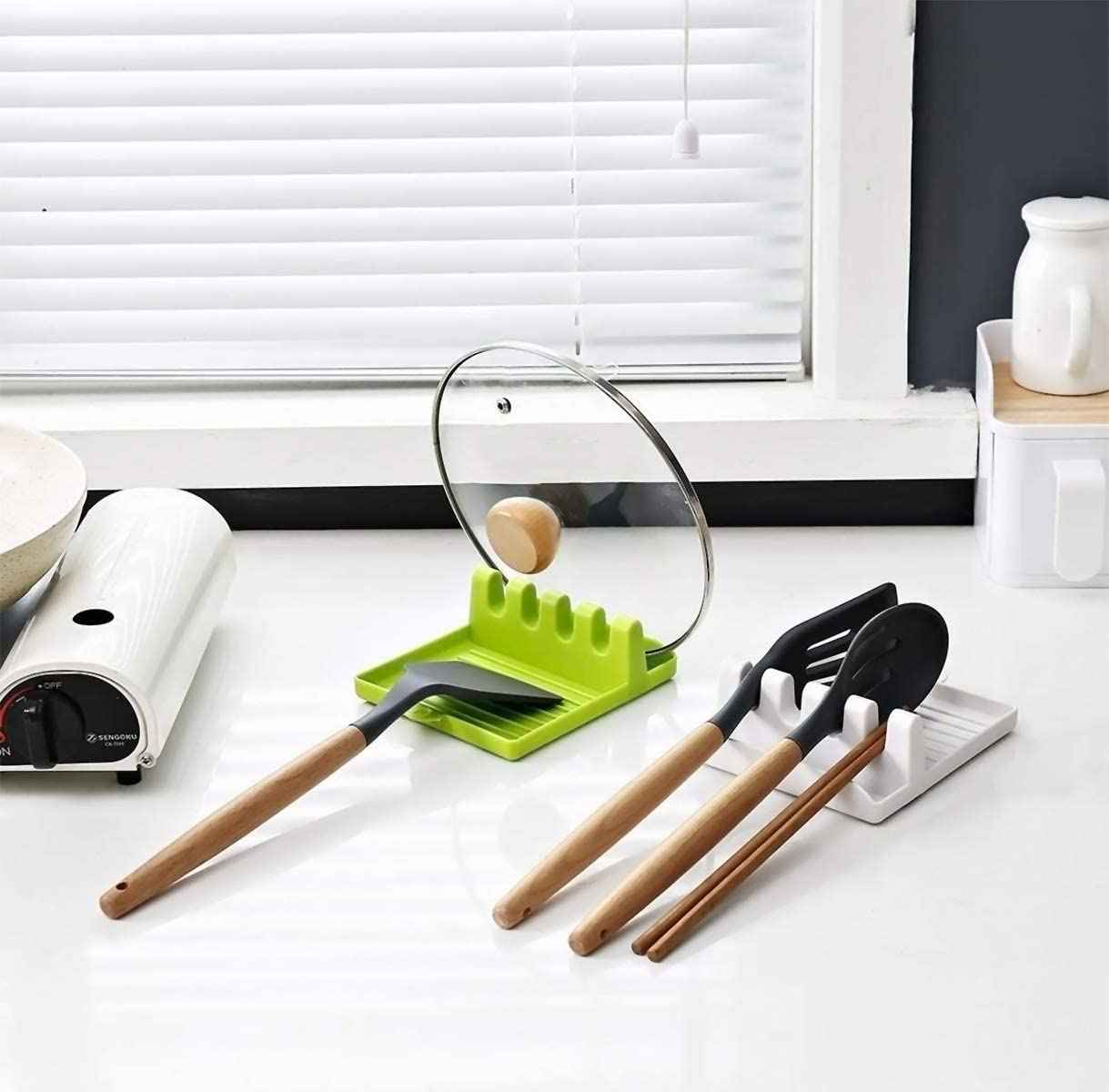 Spatula Holder – Multi-Functional Silicone Utensil Rest | Quickslice