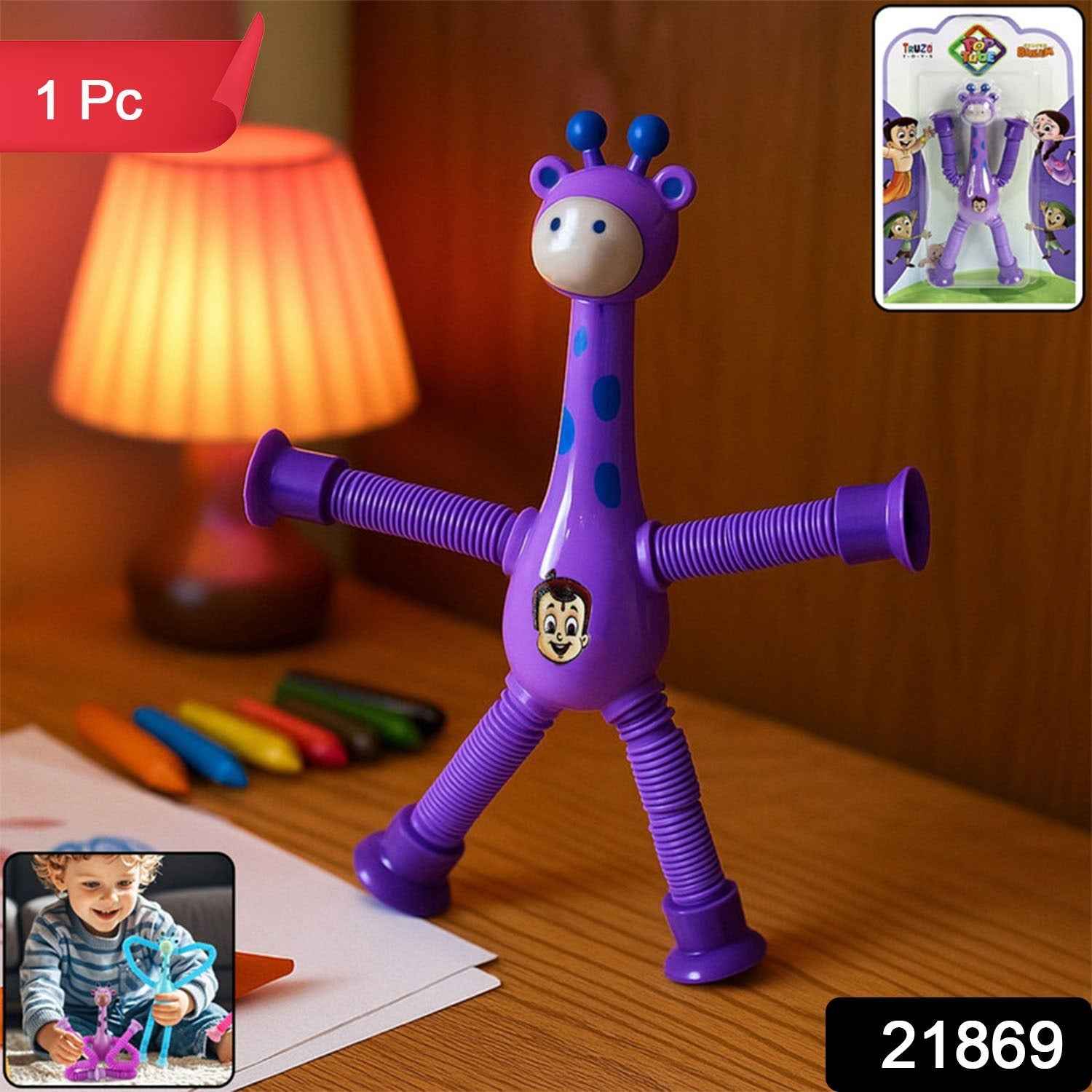 Giraffe Shape Magic Spring Toy – Flexible & Bendable Fun