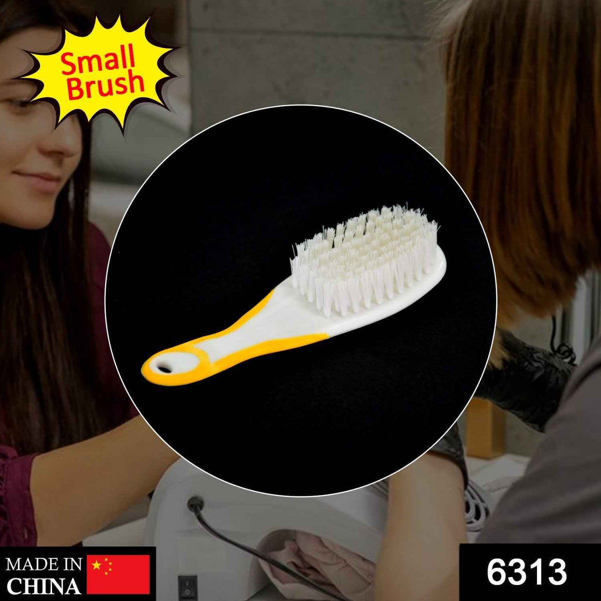 Handle Grip Nail Brush – Ergonomic Toe & Fingernail Cleaner | Velvet Wipe