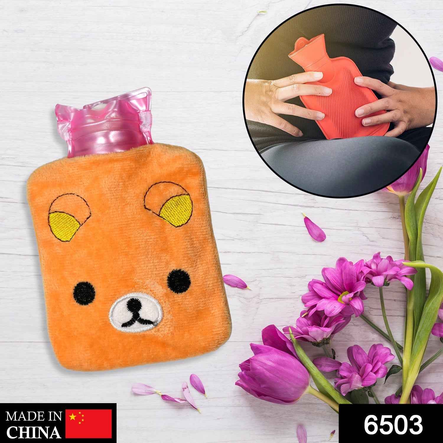Hot Water Bag for Pain Relief Ð Soft Cover & Portable Design