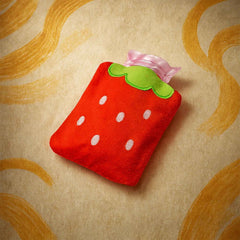 Strawberry Hot Water Bag – Pain Relief & Warmth | Velvet Wellness