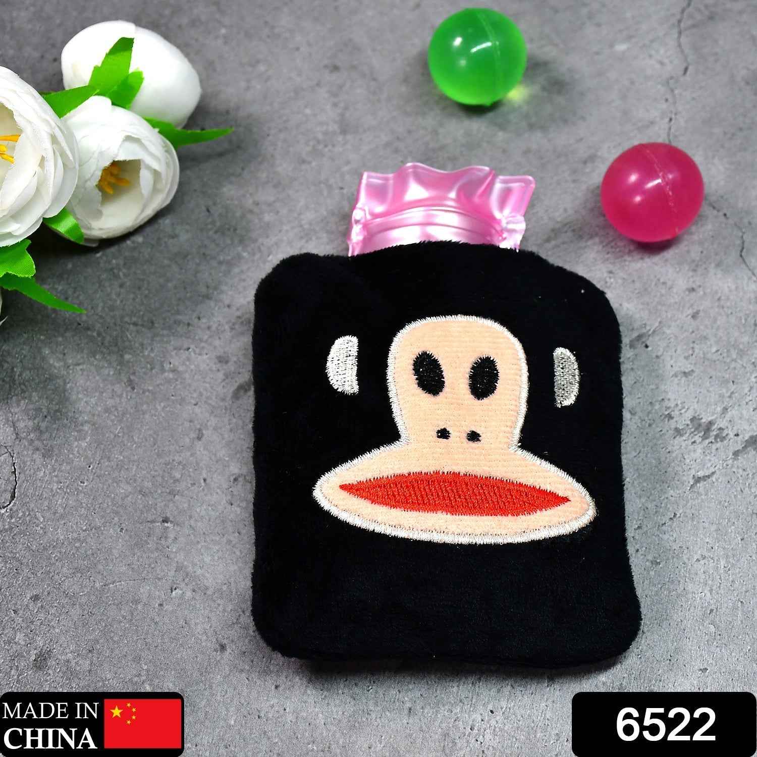 Mini Hot Water Bag – Emoji Cover for Pain Relief | Velvet Wellness