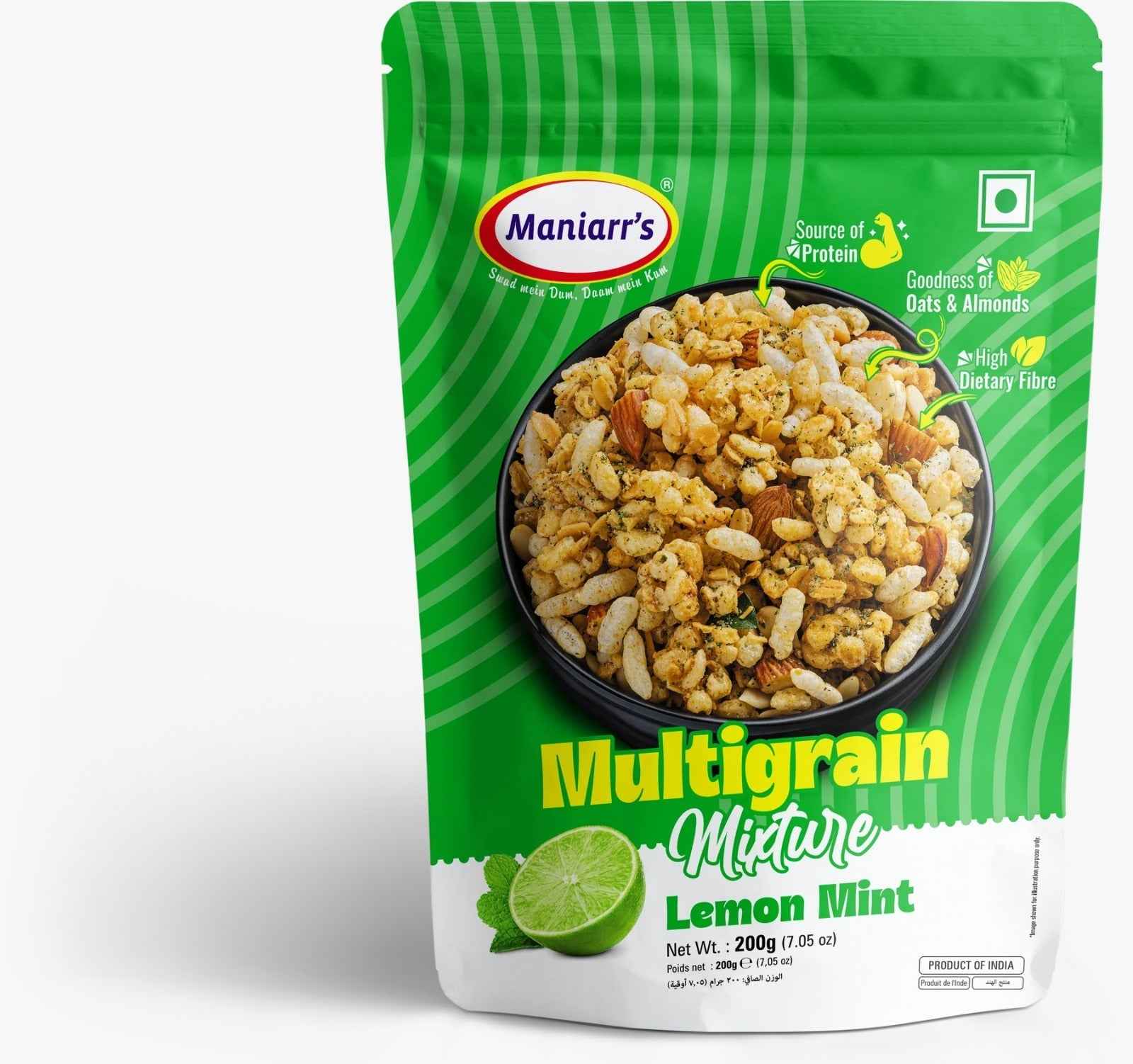 Roasted Multigrain Mixture – Lemon Mint Flavour | Maniarr's