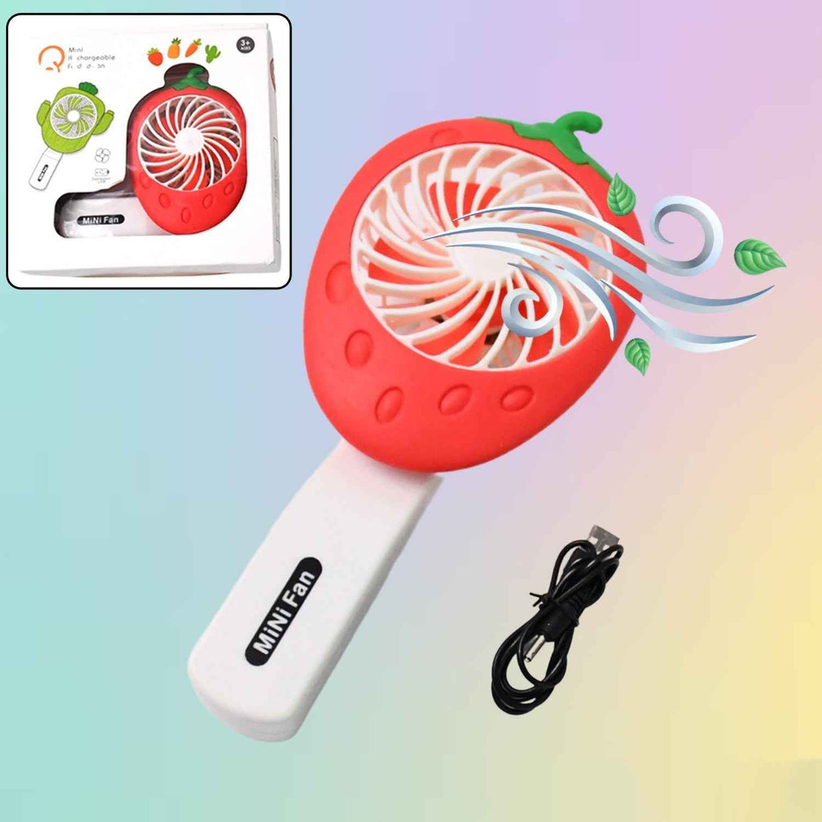 Handheld Mini Fan – Portable, Foldable, USB Operated Cooling