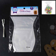 Clear Cookie Bags – Durable Transparent Treat Bags (25 Pcs)