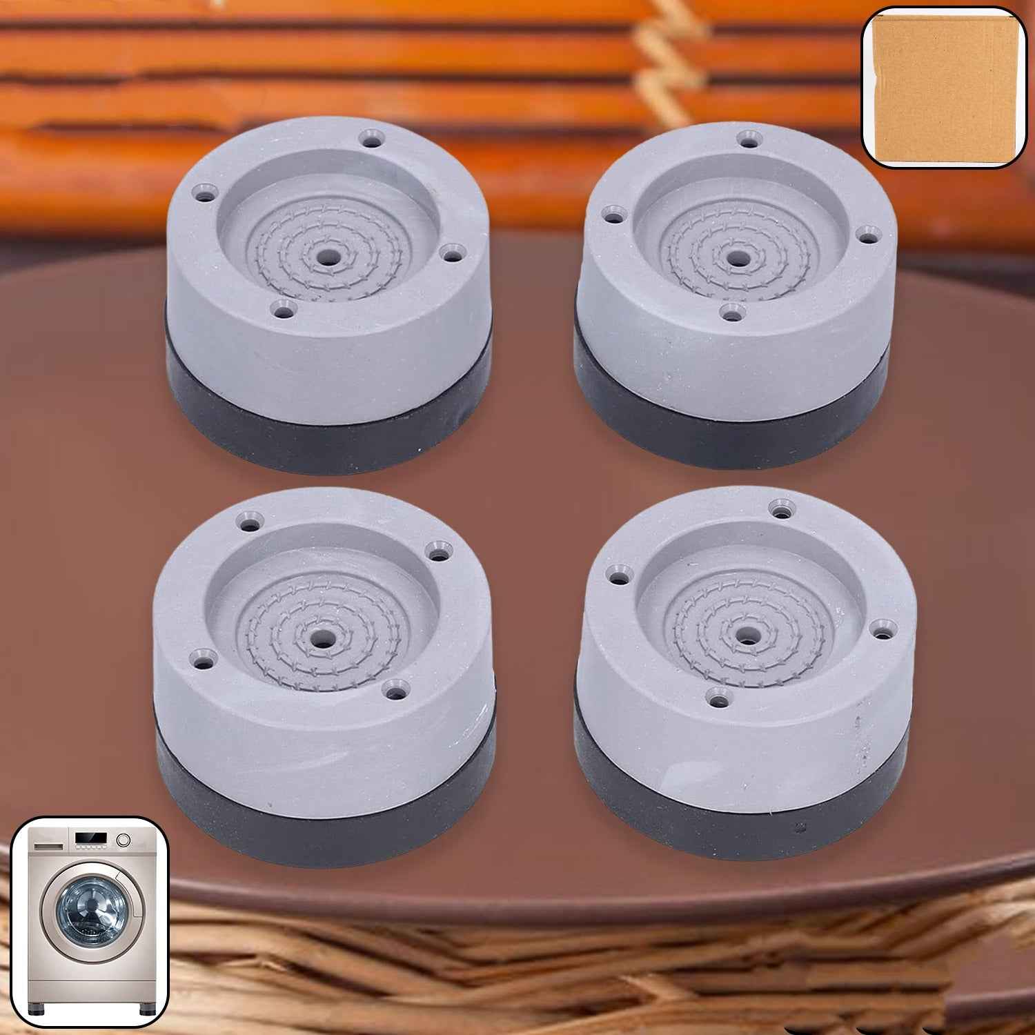 Washing Machine Support Pad – Adjustable Anti-Vibration Set |