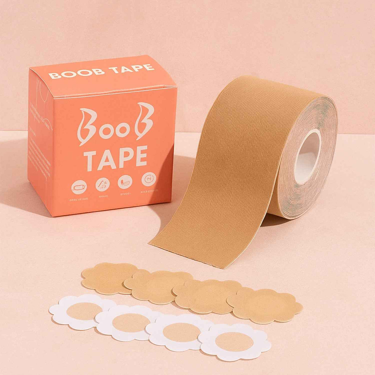 Boob Tape with Nipple Covers – Invisible Lift & Support | Velvet Wellness
