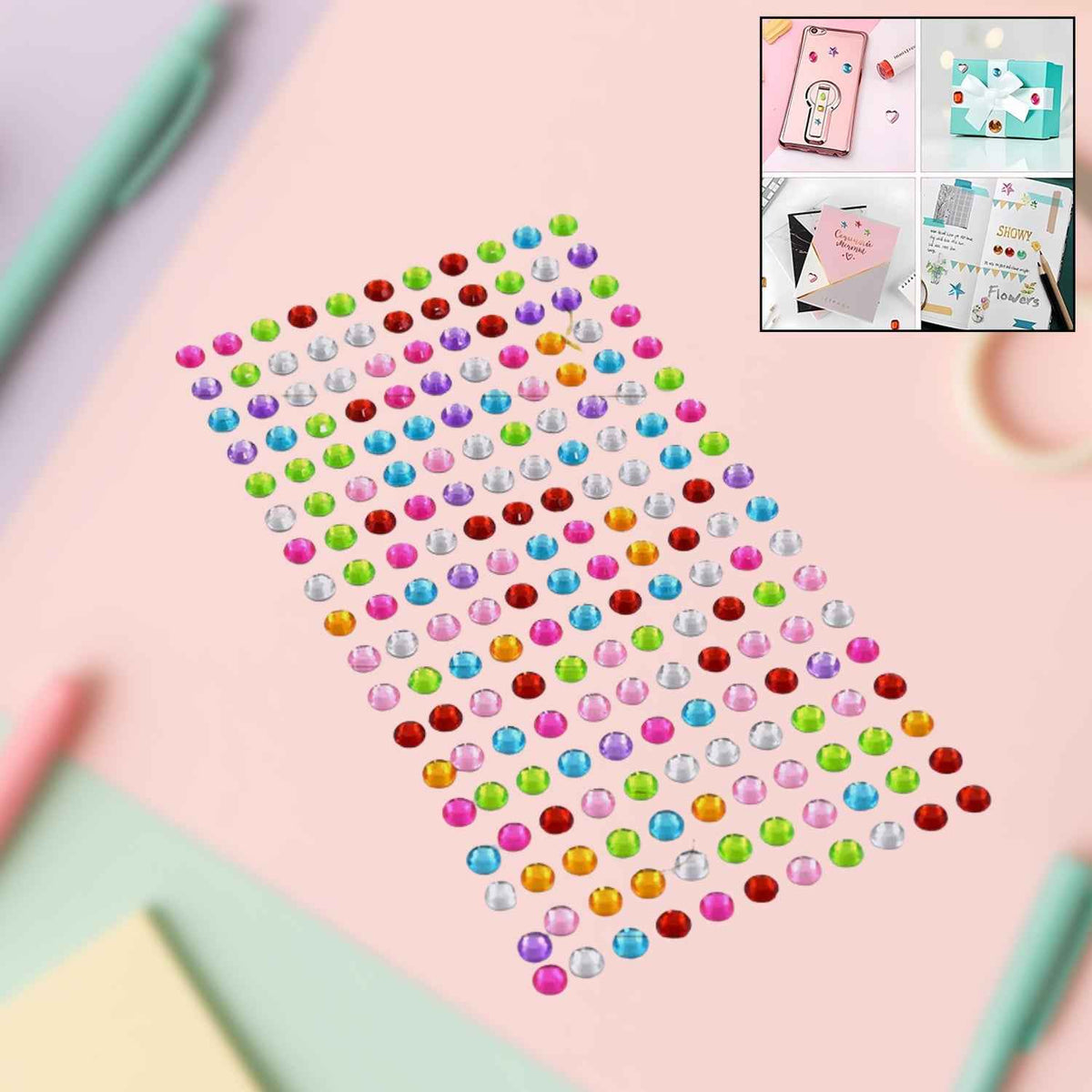 Self Adhesive Crystal Stickers – Multi-Size & Shaped | Craftily