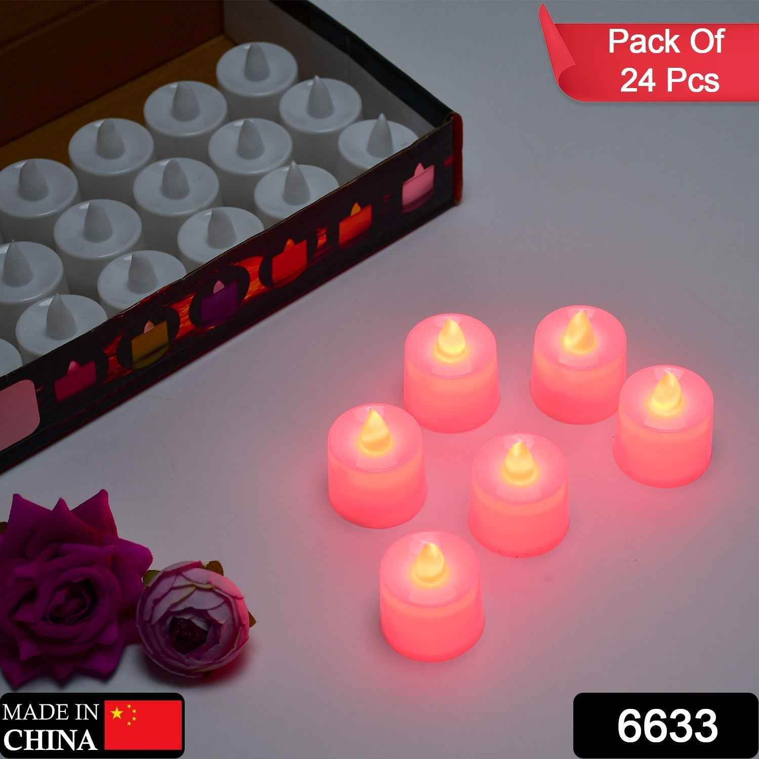Red LED Tealights – Flameless & Smokeless for Diwali Decor | Styleva