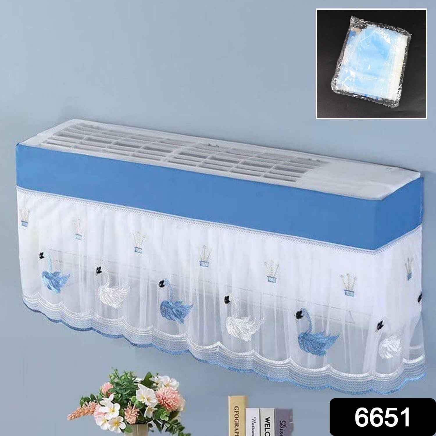 AC Dust Cover for 1 Ton Split AC – Designer & Washable | Velvet Wheels