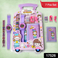 Kids Stationery Set – 7-in-1 School Kit for Girls & Boys |