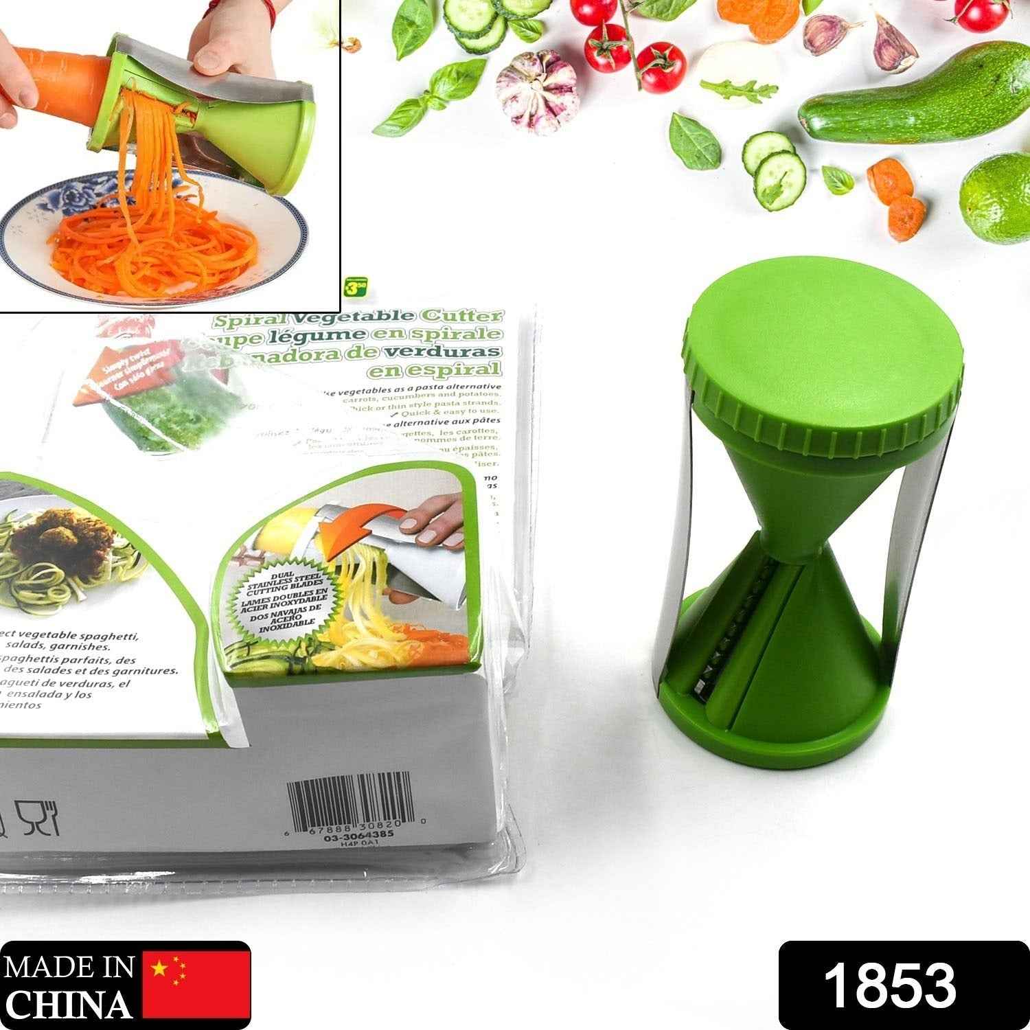 Vegetable Spiralizer – Handheld Stainless Steel Slicer | Quickslice