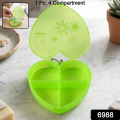 Heart Shape Pill Organizer Ð Compact Travel-Friendly Storage