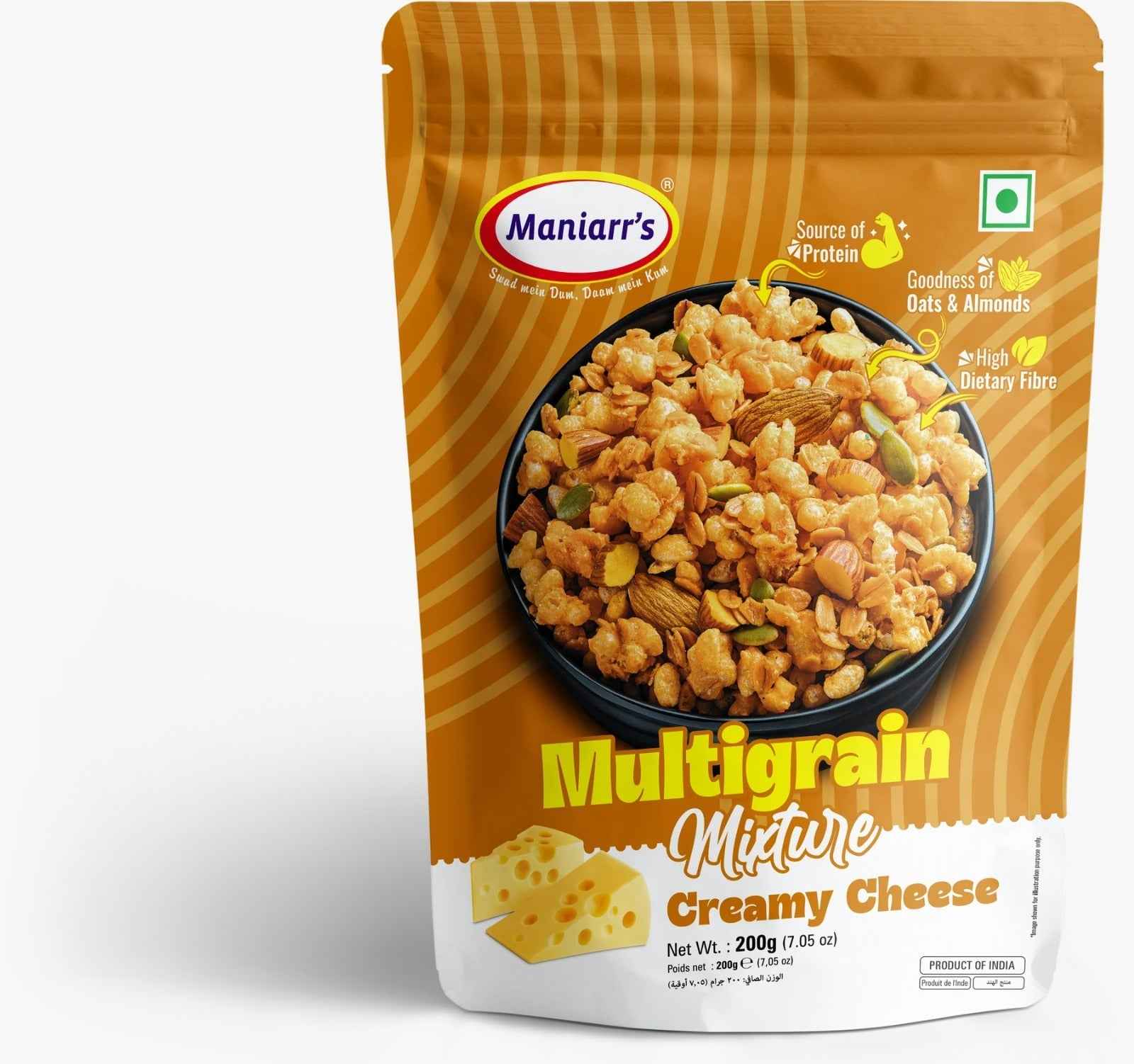 Roasted Multigrain Mixture – Creamy Cheese Snack | Maniarr's