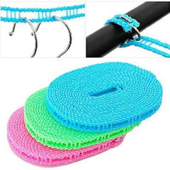 Nylon Clothesline – 5m Windproof Rope with Hooks | BathNova
