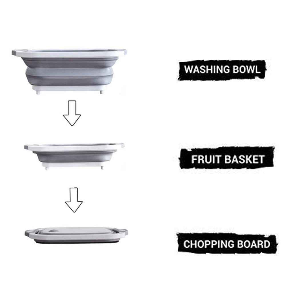 Foldable Chopping Board – 3-in-1 Multi-Function | Quickslice