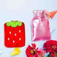 Strawberry Hot Water Bag – Pain Relief & Warmth | Velvet Wellness