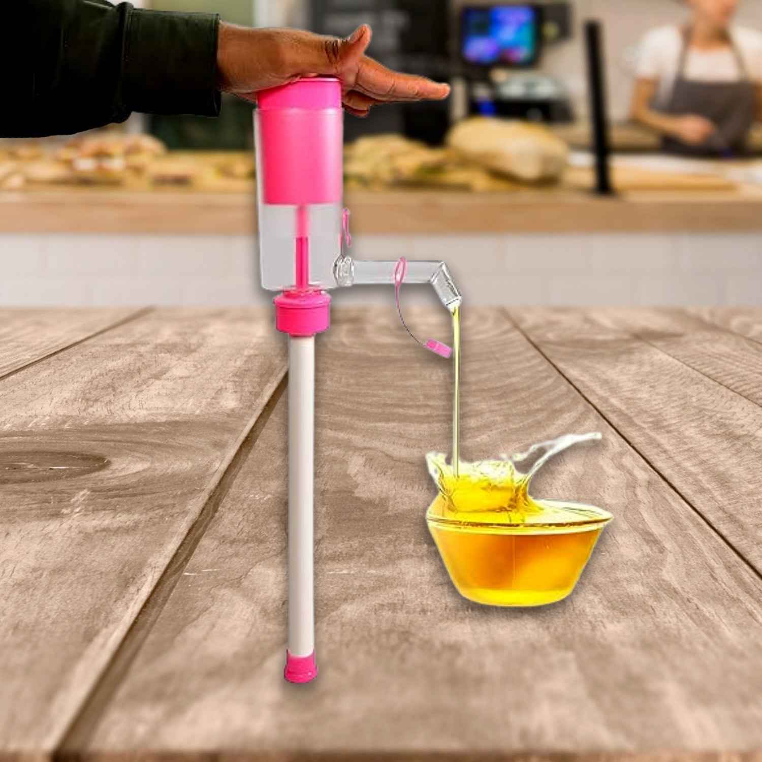 Hand Press Oil Extractor – Manual Plastic Oil Pump for Cups & Cans