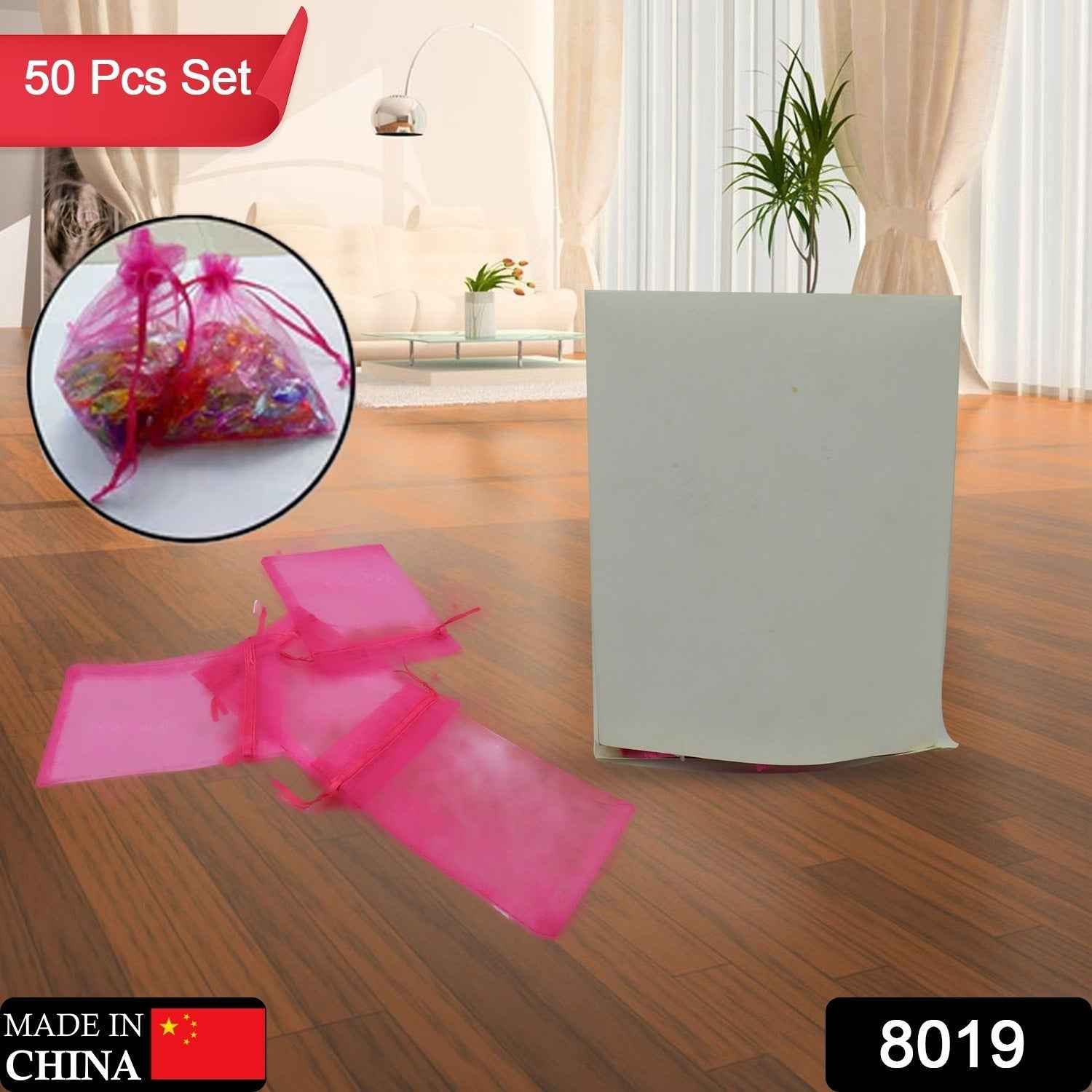 Organza Gift Bags – Drawstring Mesh Pouches for Favors (50 Pcs) | TeddyJoy