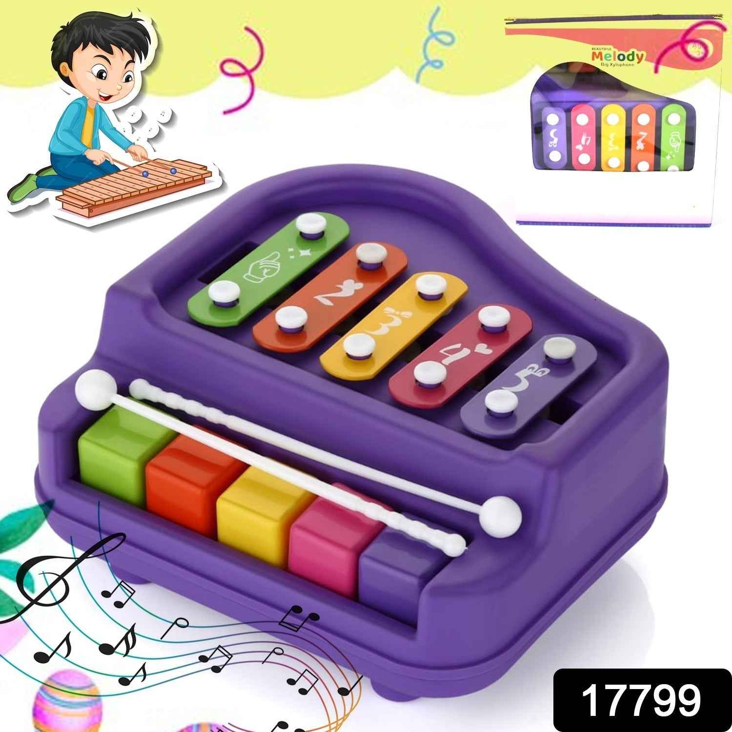 Baby Piano Xylophone – 2-in-1 Musical Toy for Toddlers | Little Learners