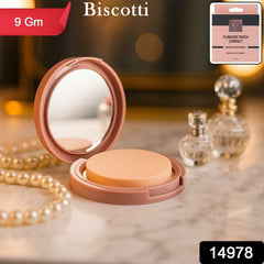 Biscotti Compact Powder – Flawless Matte Finish for Medium to Dusky