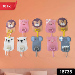 Wall Mounted Cartoon Hooks Ð Self-Adhesive, Kid-Friendly Design