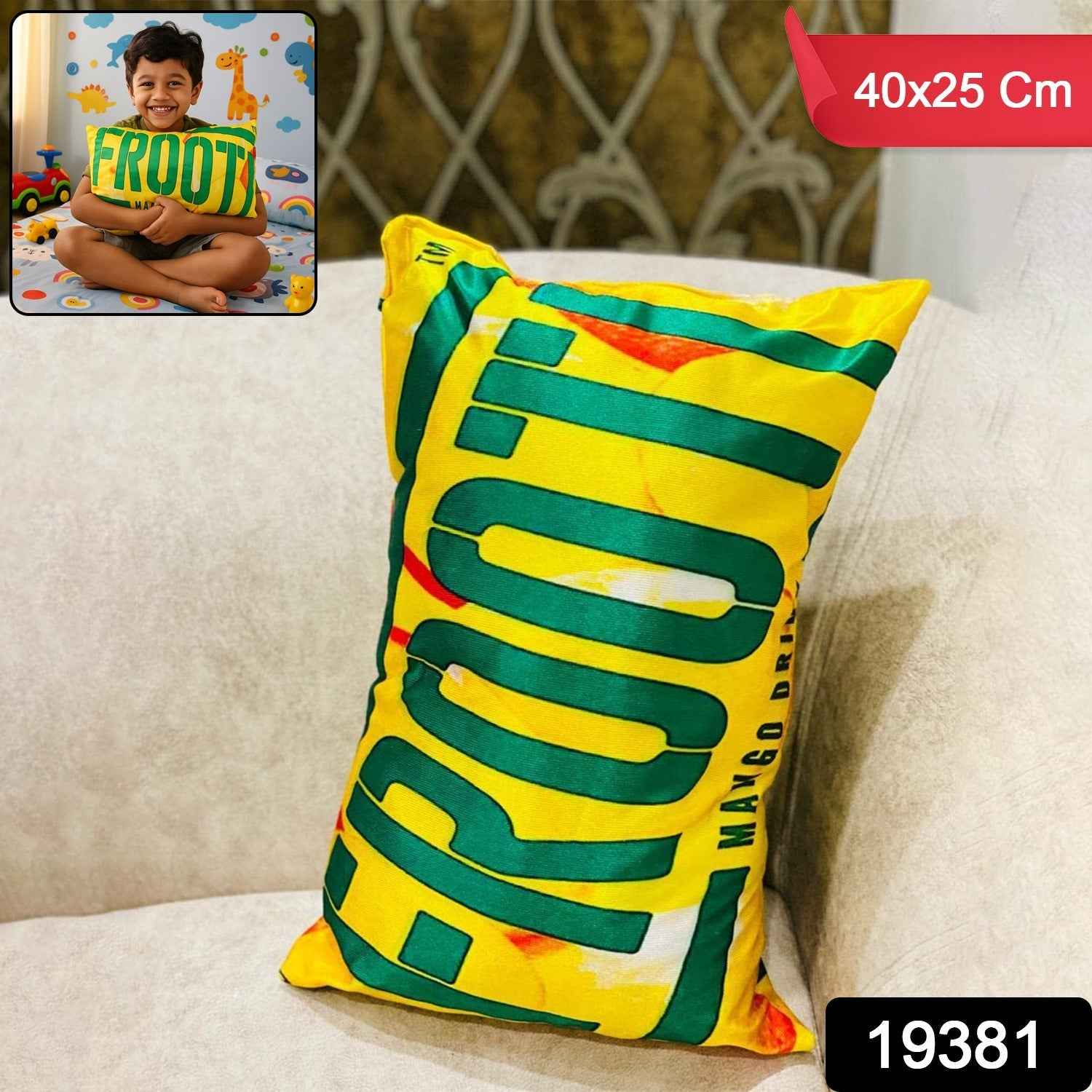 Kids Cartoon Pillow – Soft Plush Cushion for Baby Comfort