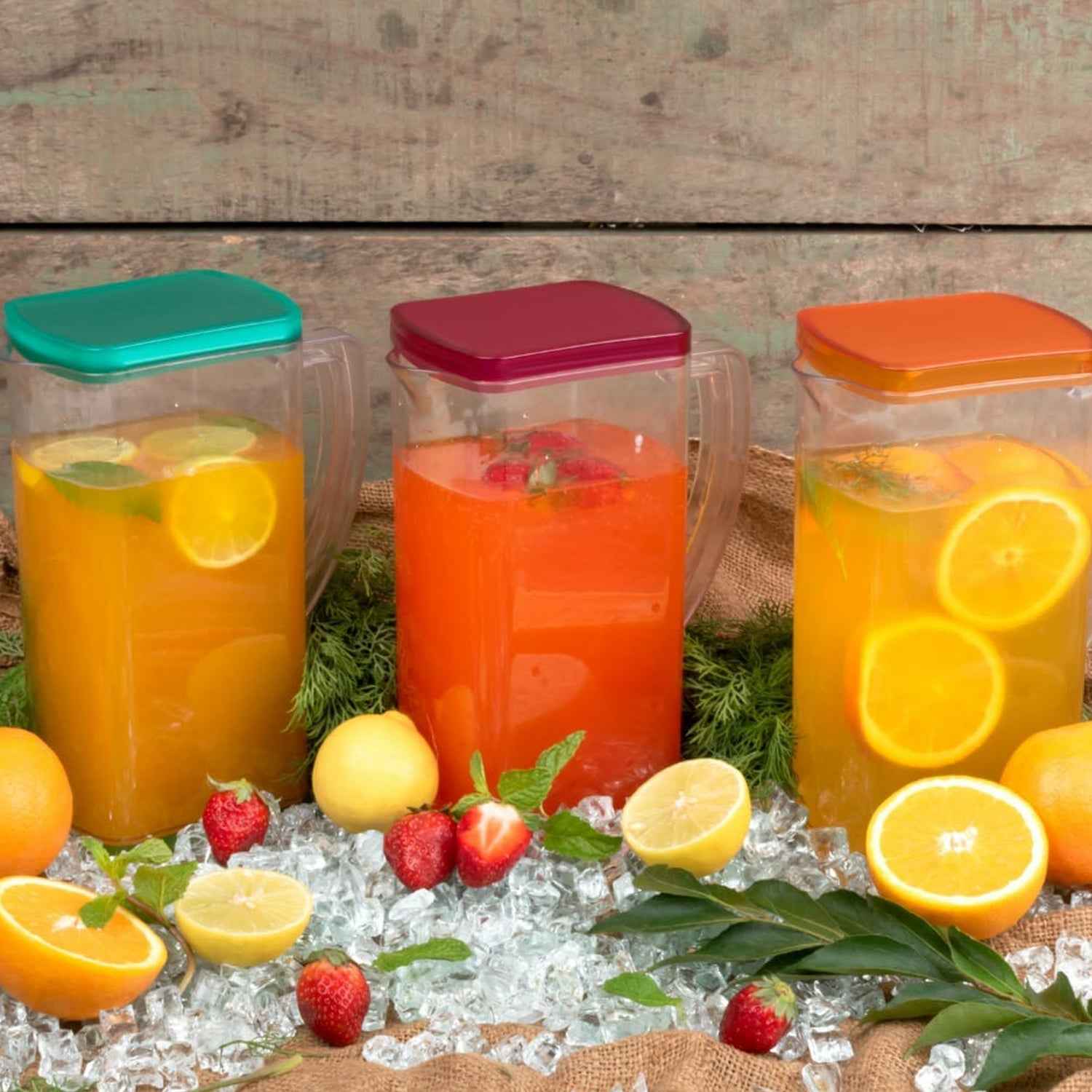 Plastic Water Jug Set 2L with 6 Glasses – BPA-Free | hydrozilla