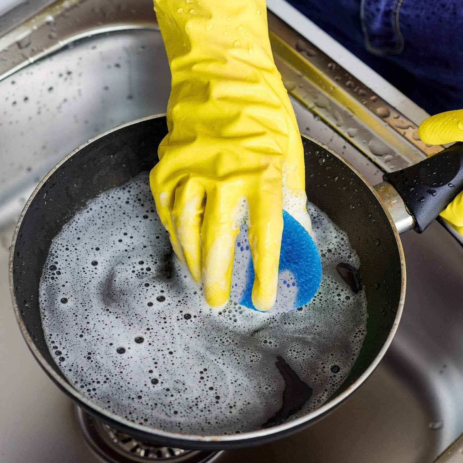 Nylon Scrubber – Multi-Purpose Round Cleaning Pads (Pack of 6) | VelvaBloom