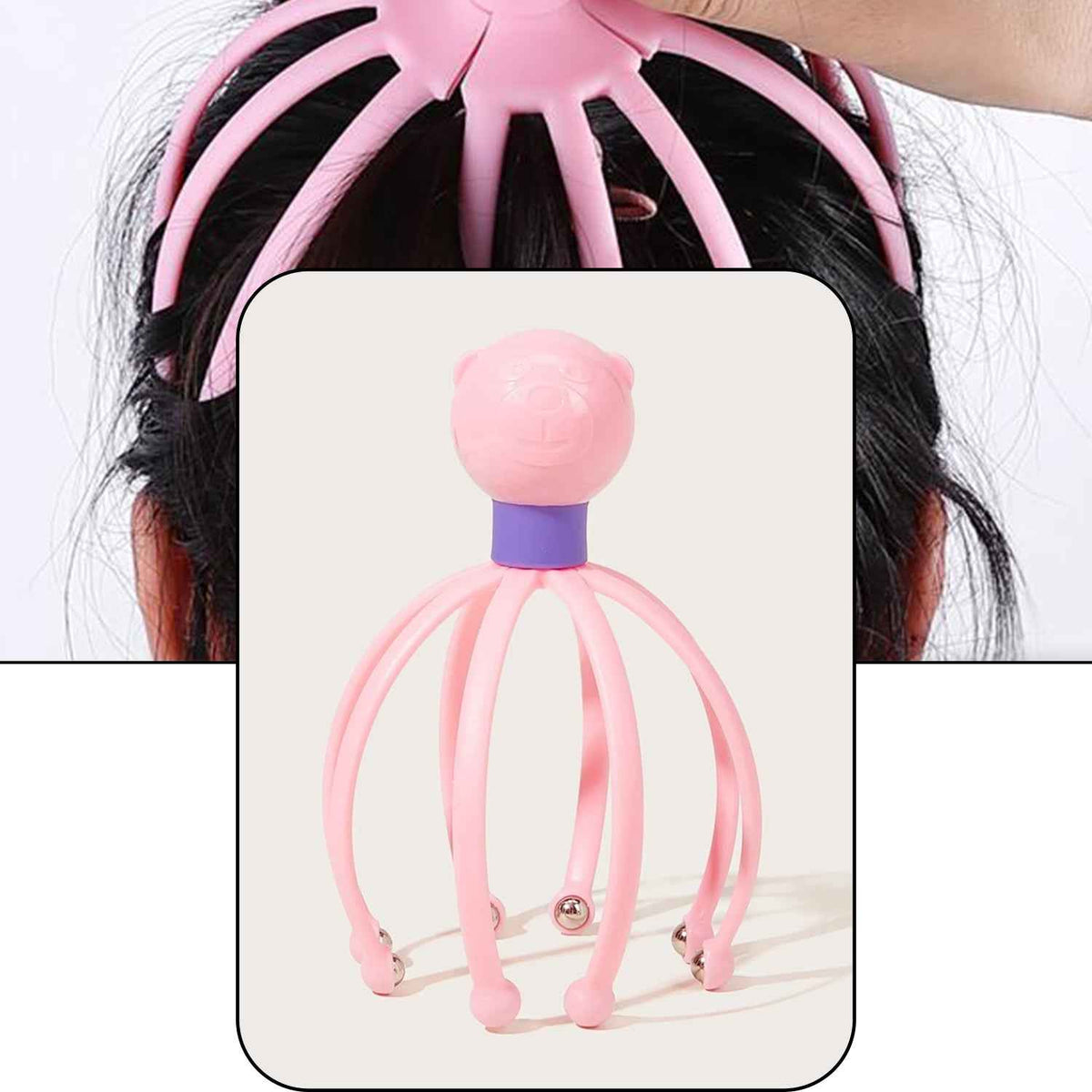Scalp Massager – Rechargeable Stress Relief & Relaxation | Calm & Curl
