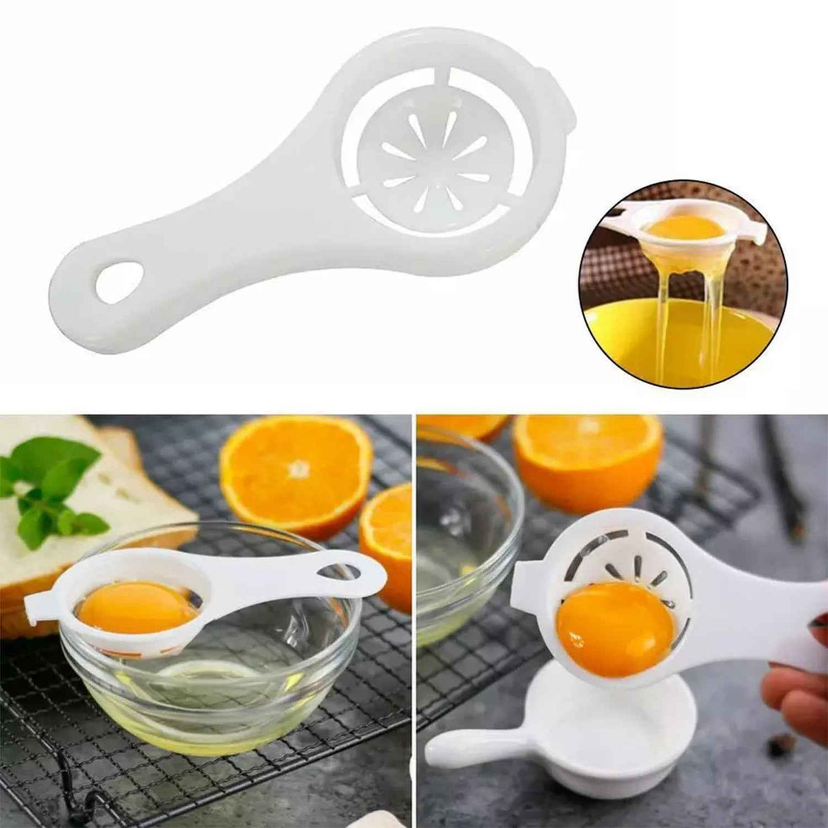 Egg Yolk Separator – Food Grade Wheat Straw Filter | Bake & Dwell