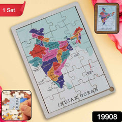 India Map Puzzle – Educational Wooden Toy for Kids 3+ Years