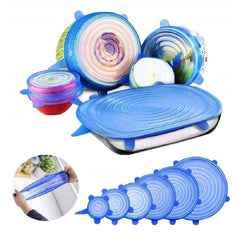 Silicone Stretch Lids – Reusable Food Covers Set of 6 | Tidy Table