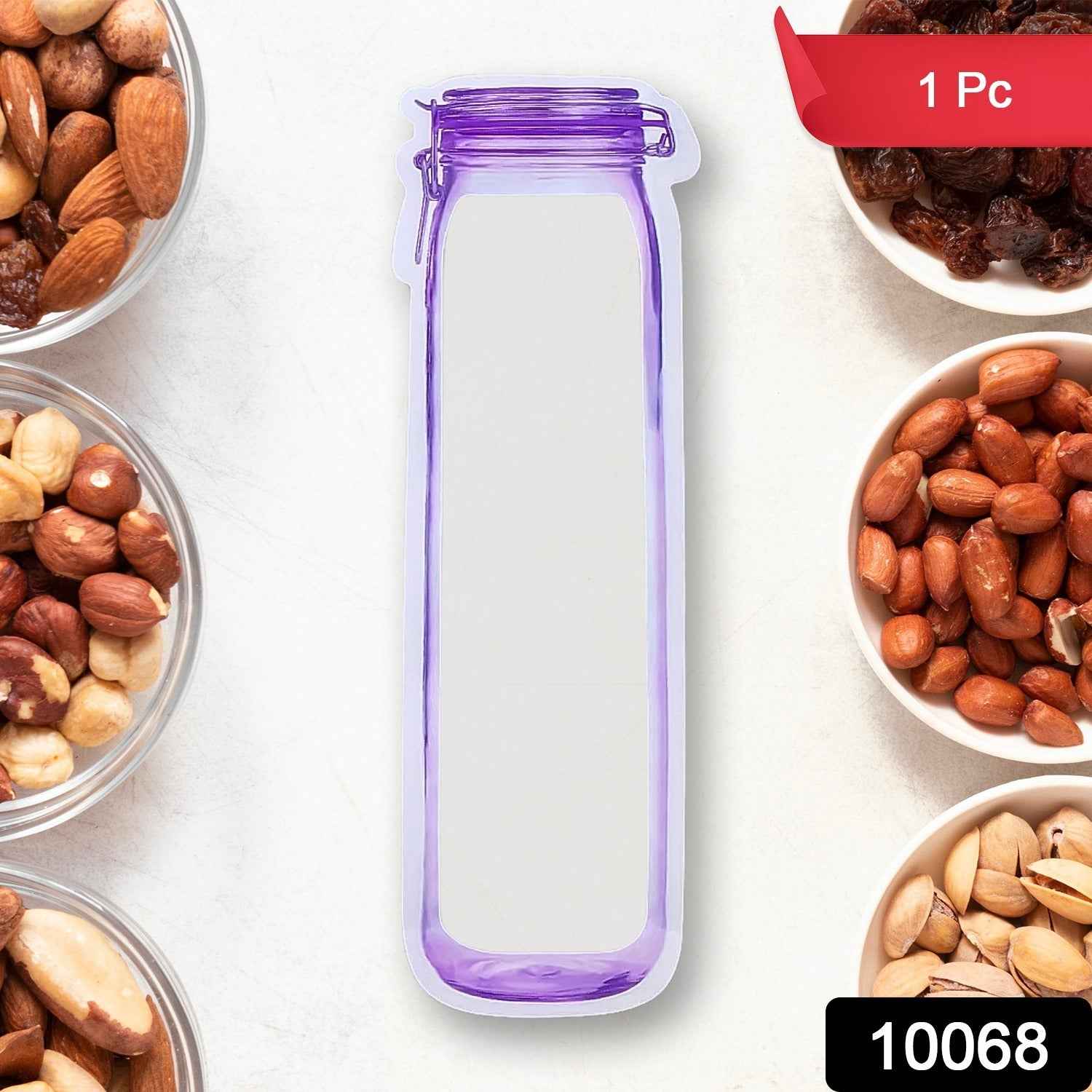 Reusable Food Storage Bag – 500ml Bottle Shape & Ziplock | FERVENT