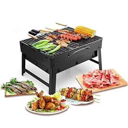 Folding Charcoal Grill – Portable Carbon Steel BBQ | Siplix