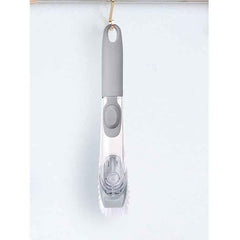 Liquid Dispenser Dish Brush – Built-in Scraper & Soap | SparkleTidy