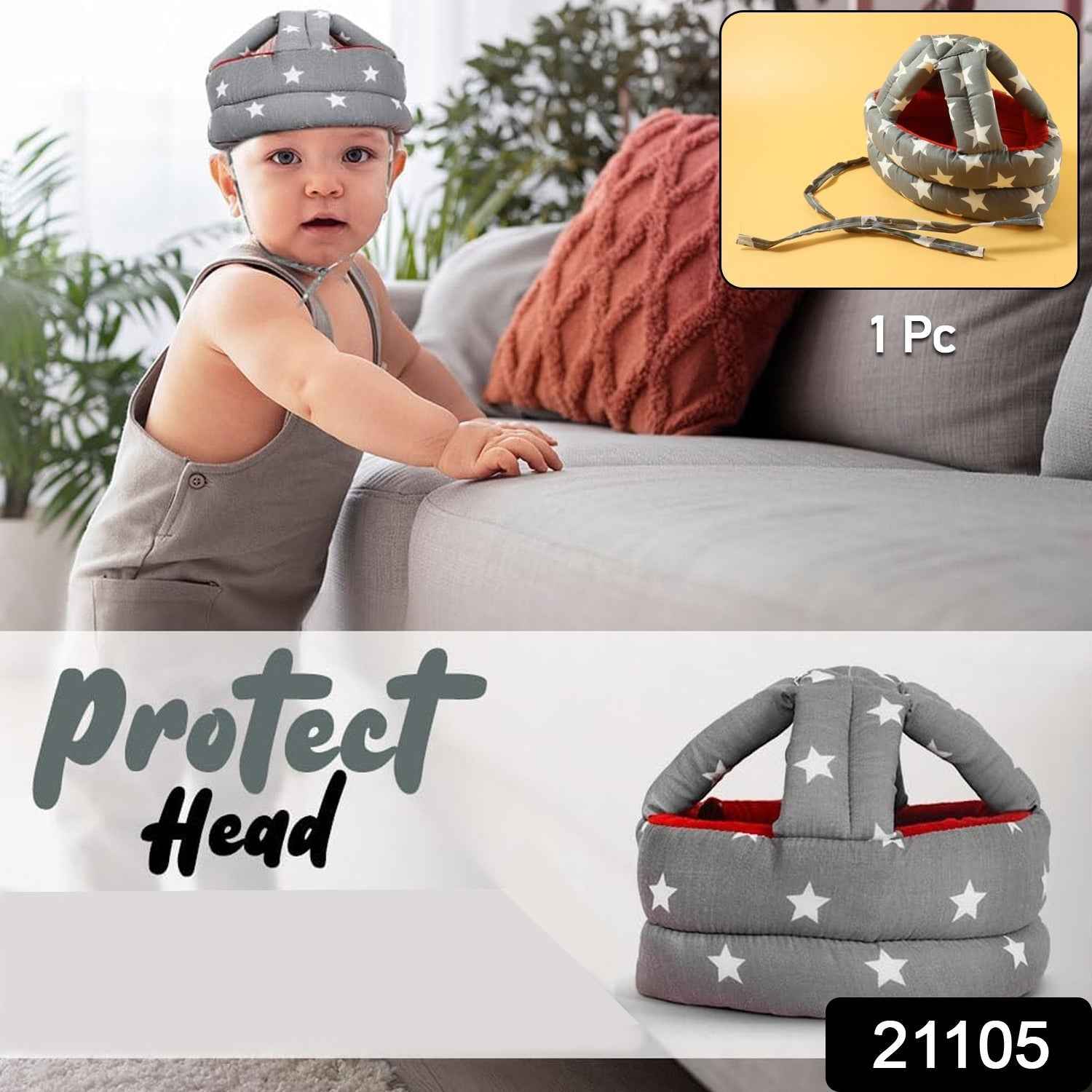 Baby Safety Helmet – Soft Head Protection for Crawling & Walking