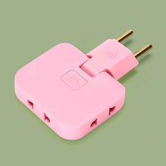 Foldable Wall Plug Adapter – 3-in-1 Compact Travel Socket | Tetherix