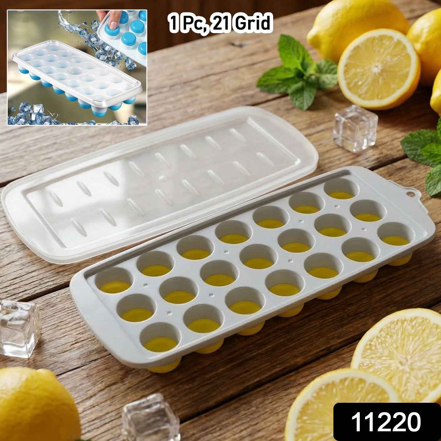 Round Ball Ice Cube Tray with Lid – Creates Elegant Ice Spheres