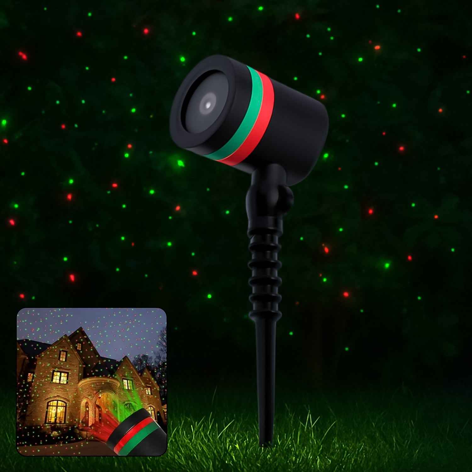 Multicolor Outdoor Laser Projector – Star Motion Light | Styleva