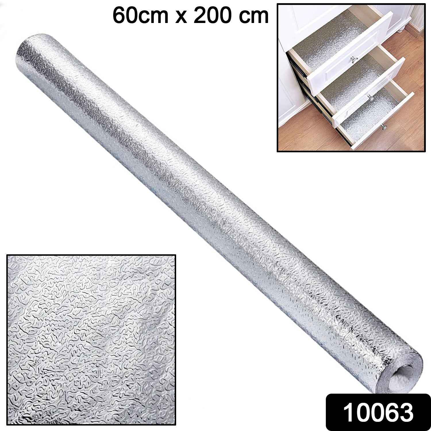 Self-Adhesive Aluminum Foil Wallpaper – Heat-Resistant |