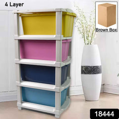 Plastic Drawer Organizer – 4-Layer Multi-Purpose Storage | Organivo