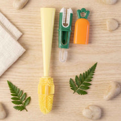 3 in 1 Bottle Cleaning Brush Ð Gentle & Reusable with Silicone Head