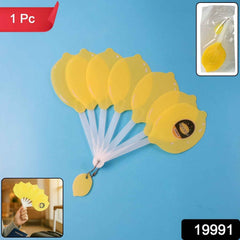Lemon-Shape Hand Fan – Portable Foldable Cooling with Keychain