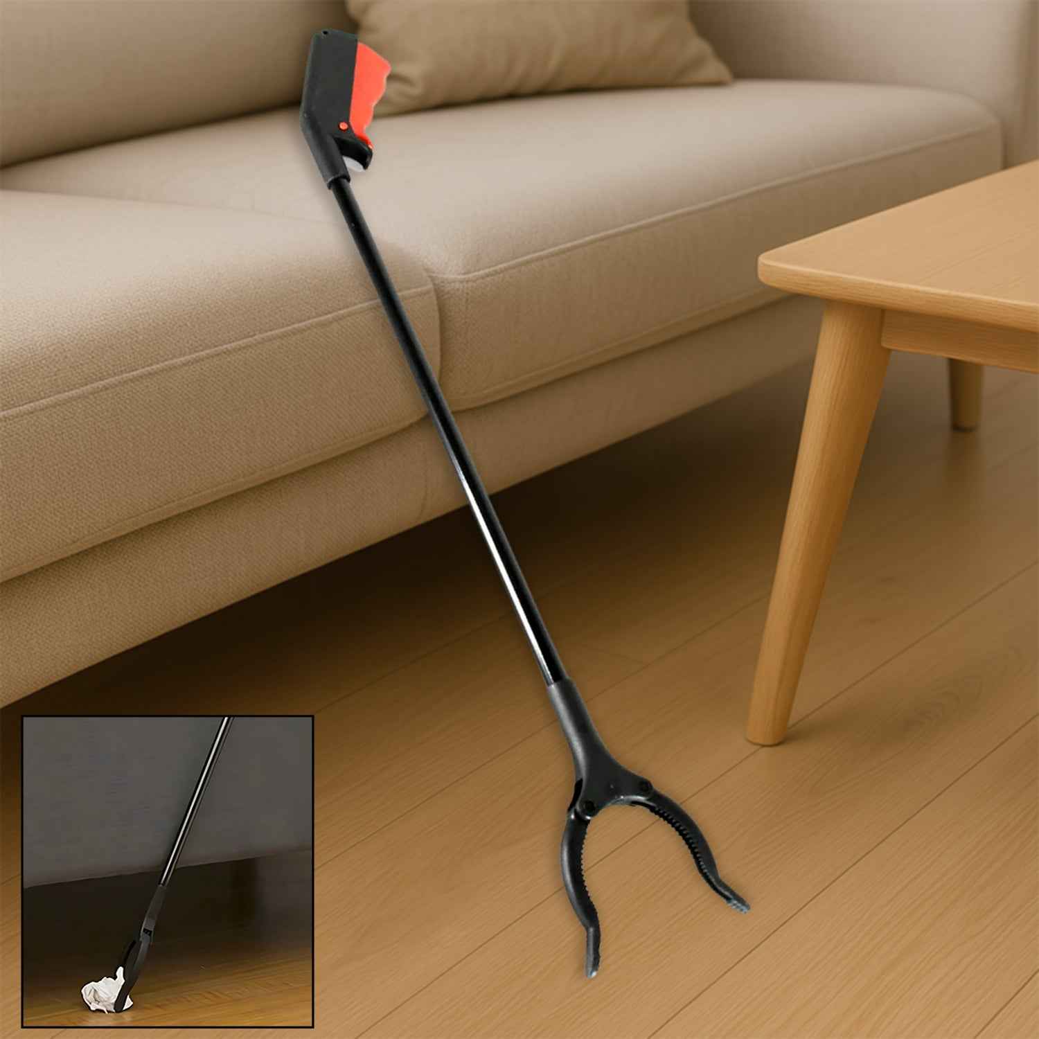 Trash Picker Tool – Extra Long with Rotating Grip | Velvet Wipe