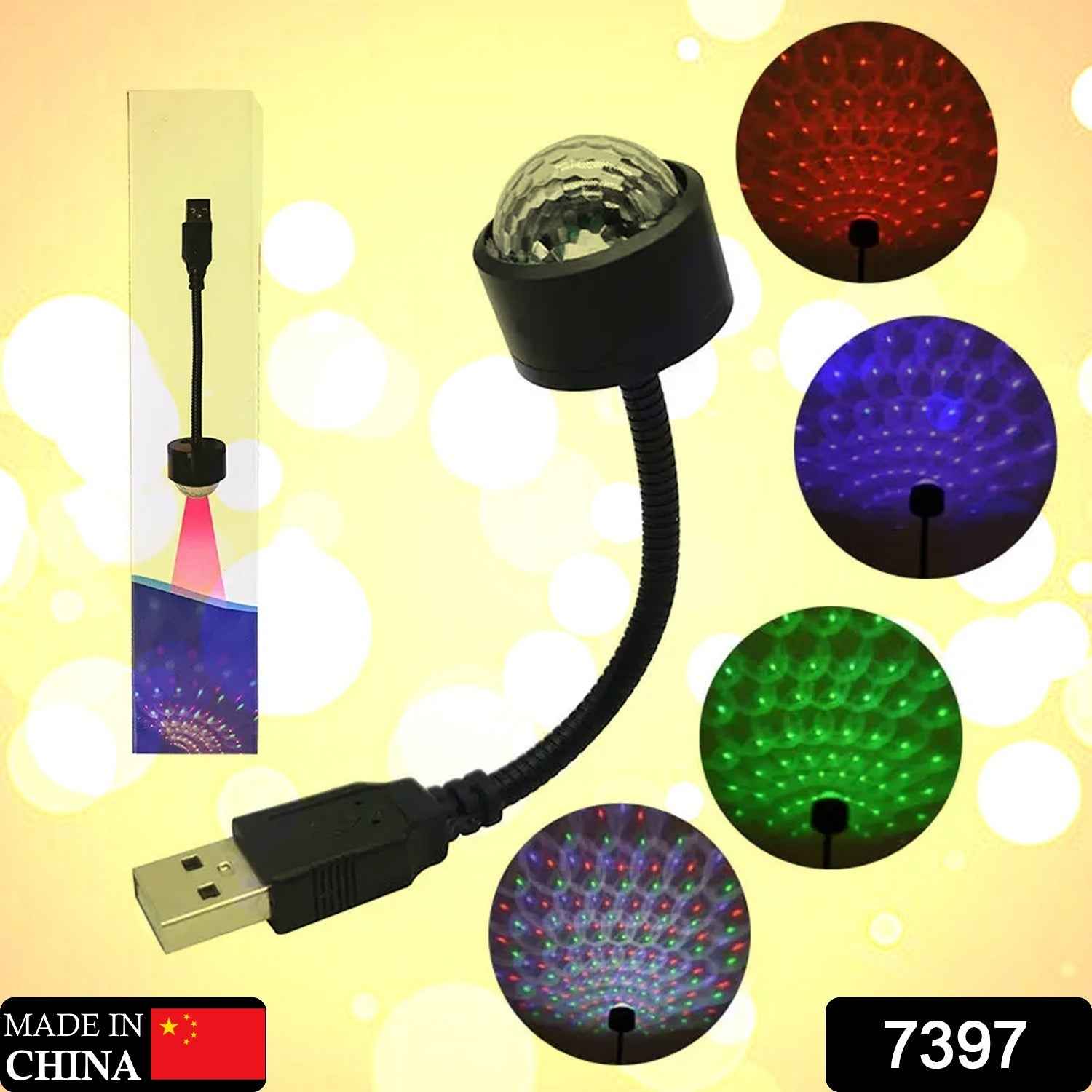 USB Star Projector – Dual Mode Disco Light for Car & Home | Styleva
