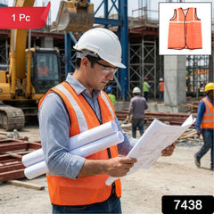 Orange Safety Jacket – High Visibility Vest | Velvet Wheels