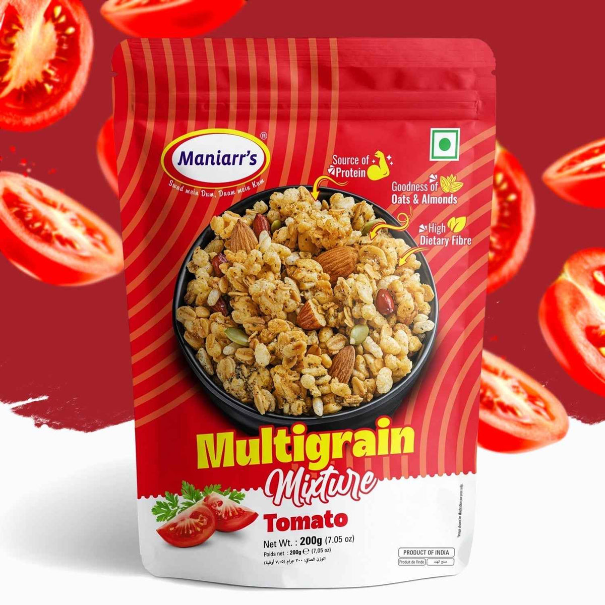 Tomato Roasted Multigrain Mixture – Healthy Snack | Maniarr's
